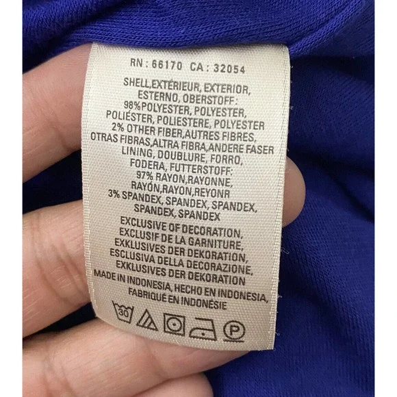 Anthropologie Maeve NWT Blue Ottoman Cocktail Dress Size Petite Small. - Picture 10 of 15